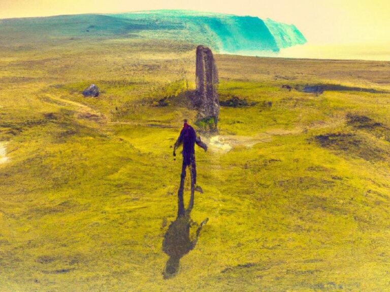 Man in the landscape