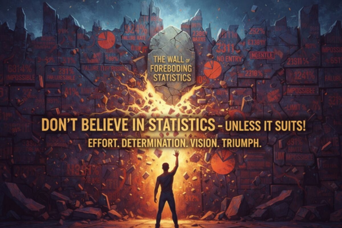 Don’t believe in statistics … unless it suits!